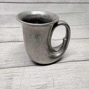 Wilton Armetale Horn Beer Stein Cup Tavern Mug Pewter